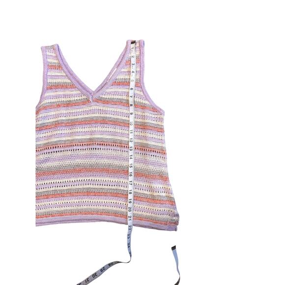 CLOUD CHASER Crochet V-Neck Tank Top in Sz Large - Picture 7 of 8